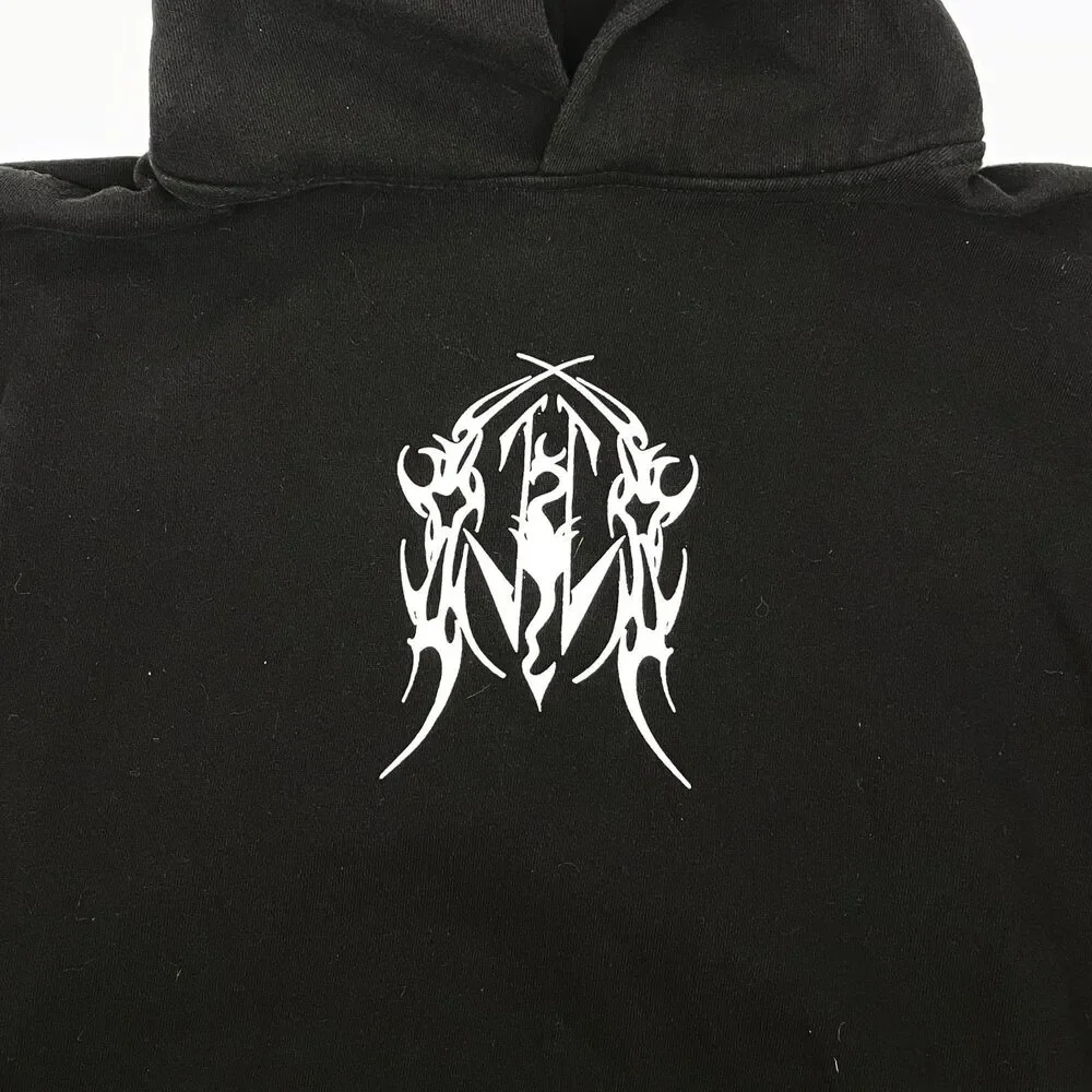Dragonborn Hoodie Gothic Dragon Graphic Black Heavyweight Lane Seven Men's 2XL - Picture 10 of 11